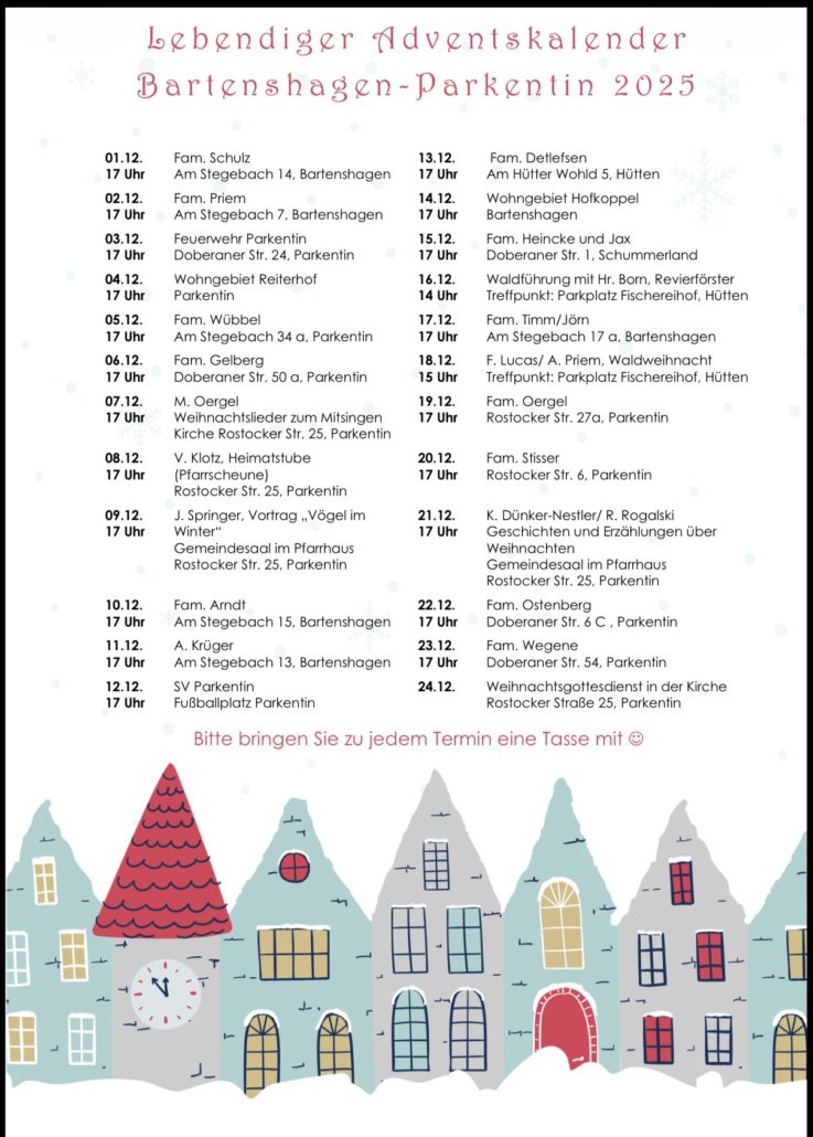Lebendiger Adventskalender 2025